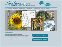 Tablet Screenshot of landseminare.de